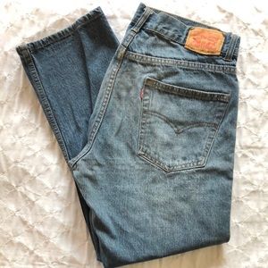 Boys Levi’s 505 blue jeans 14 husky